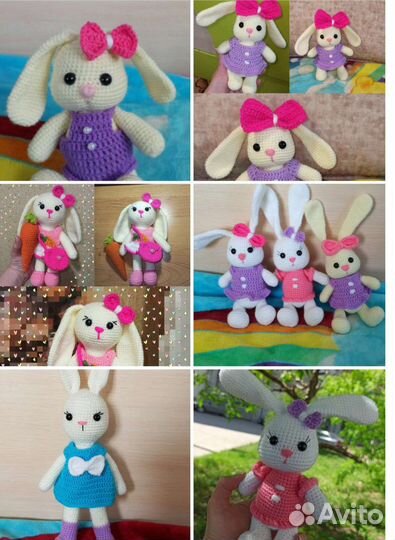 Зайки, заяц в кофте, бантик