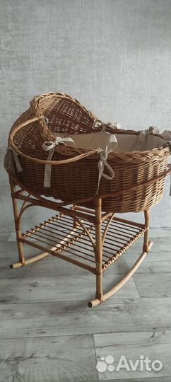 Люлька Колыбель плетеная из ивовой лозы
