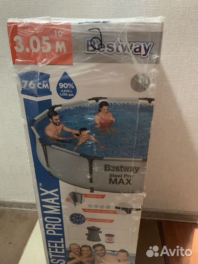Каркасный бассейн bestway steel pro max