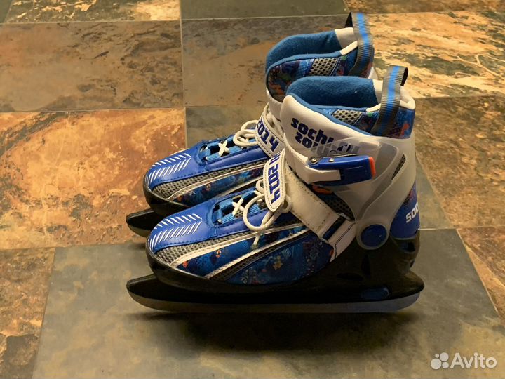 Коньки детские раздвижные 34-38