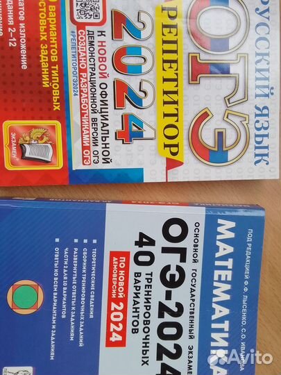 ОГЭ русский язык 2024 и математика 2024