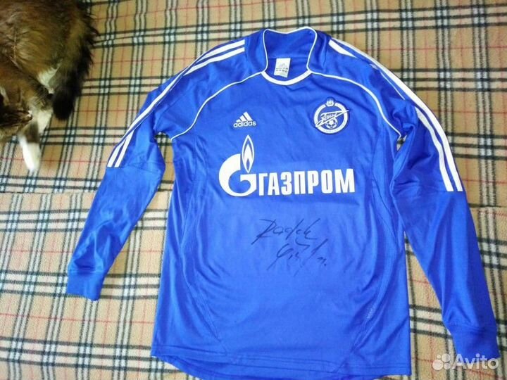 Игровая майка футболка фк зенит 2007 Ширл золото R