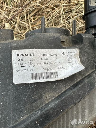 Фары на renault logan 1
