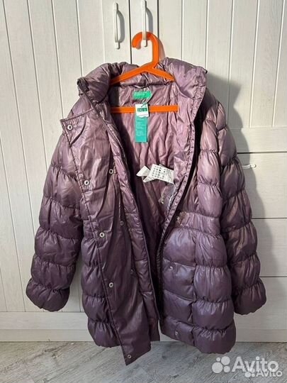 Новый пуховик/куртка Benetton 155-164. 11-13 лет