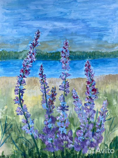 Картина гуашью 