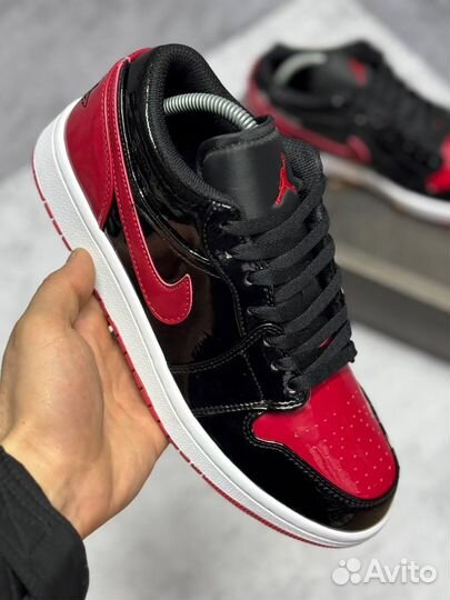 Кроссовки Nike Air Jordan 1 Low 'OG Bred' (Арт.91658)