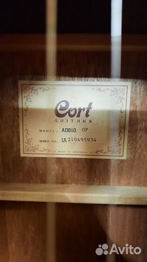 Акустическая гитара cort ad 810 op