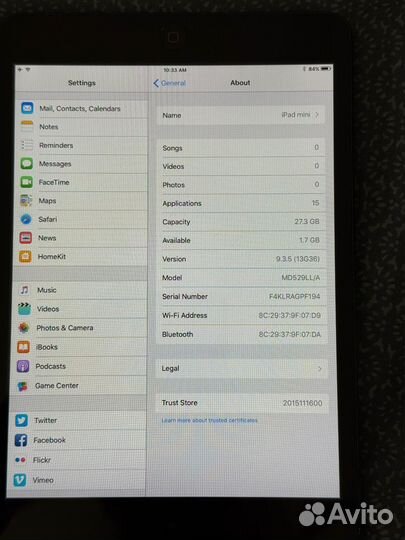 Планшет apple iPad mini 32 гб