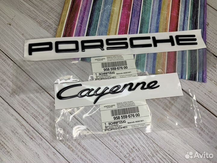 Эмблема porsche cayenne S turbo металл