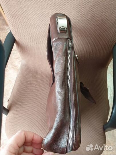 Мужской кожаный портфель Рiquadro. Б\у. Италия