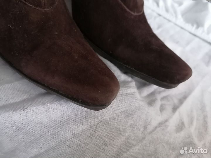 Сапожки замшевые женские