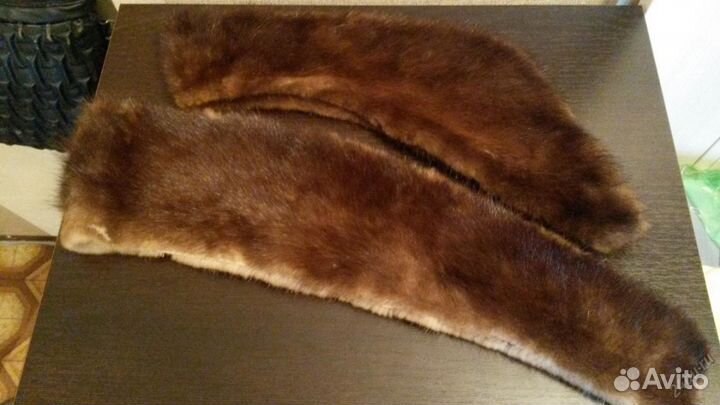 Воротник норка коричневый б/у в хорошем состоянии