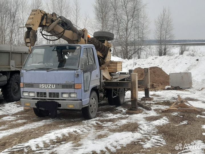 Бурение колодцев машиной