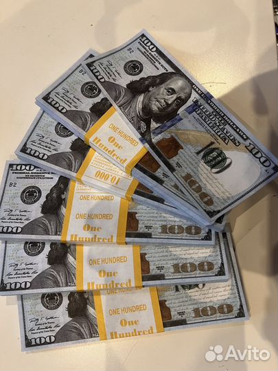 Банкноты банка приколов 100 дол., 5000 р