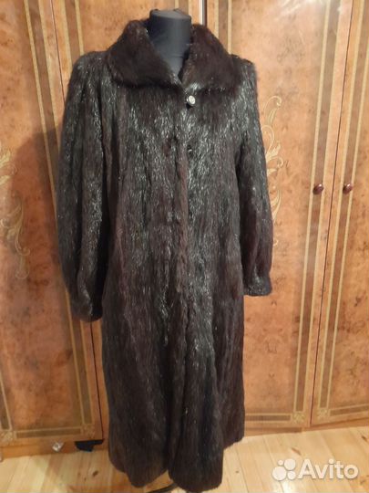 Винтажная шуба из нутрии slavic girl 46-50 р