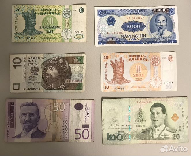 Купюры разных стран