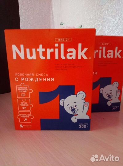 Детское питание смесь nutrilak 1