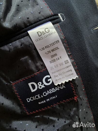 Пиджак на мальчика 164 dolce &gabbana