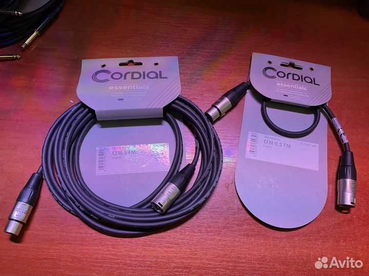 Микрофонный провод Cordial и Proel XLR Canon