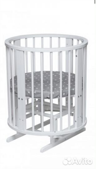 Кроватка трасформер 8 в 1 с матрасиком