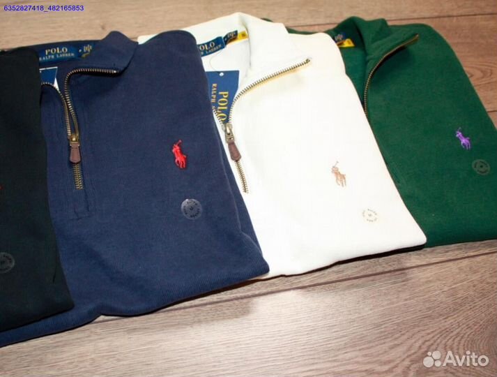 Polo Ralph Lauren джемпер зеленый полузамок (Арт.86499)