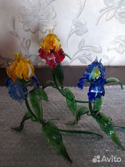 Работы из цветного стекла