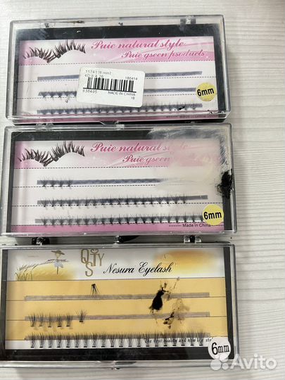 Накладные ресницы пучки