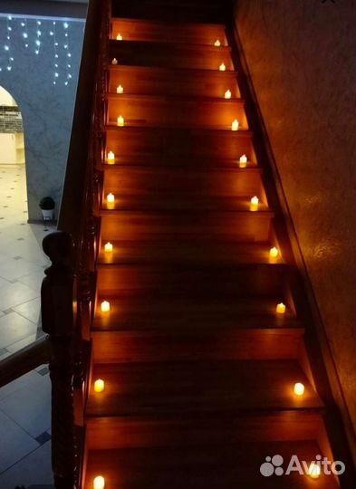 Свеча светодиодная на батарейках, 2 вида