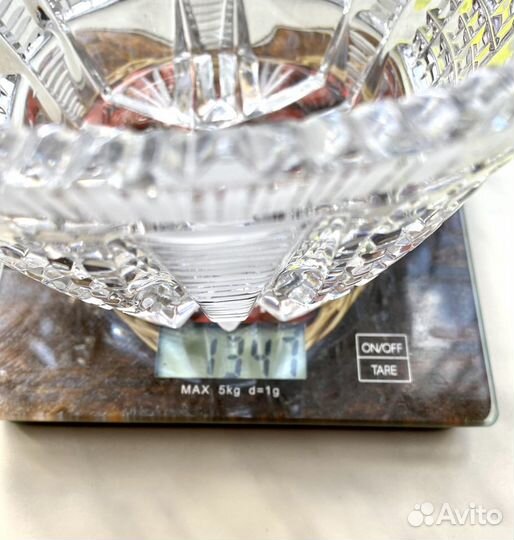Ваза для фруктов хрусталь