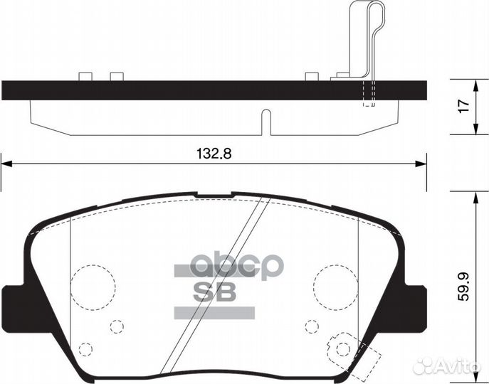 SP1545SNS колодки дисковые передние Kia Quoris