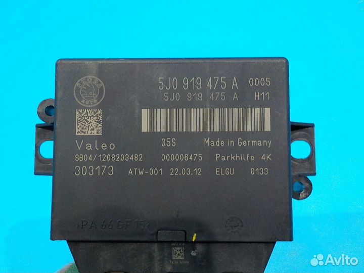 Блок управления парктрониками skoda Yeti 2009-2018