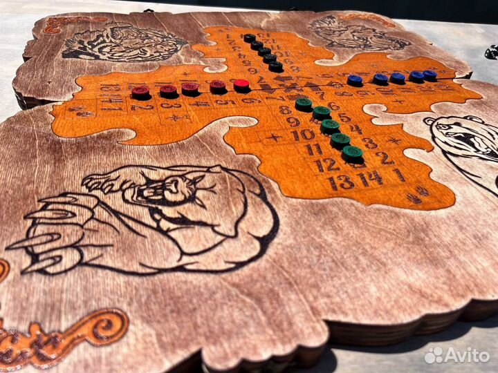 Нарды + Парчис (Лудо). 2 в 1 Эксклюзив. 50х50