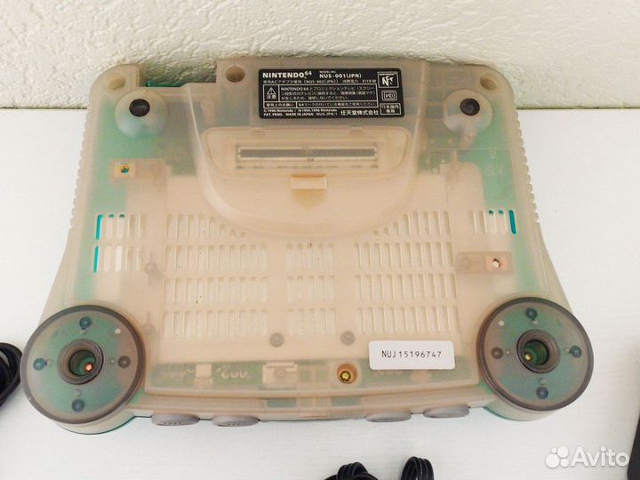 Nintendo 64 clear blue