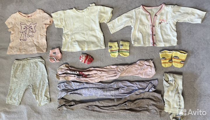 Одежда для девочки 0-6 месяцев