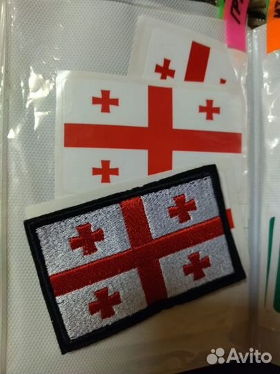 Нашивки флаги стран мира 8х5 см