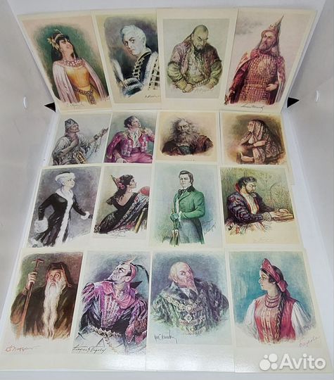 Набор открытки Народные артисты СССР 1977г