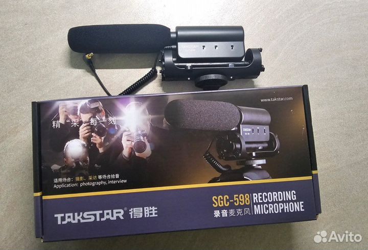 Takstar sgc-598 накамерный микрофон-пушка
