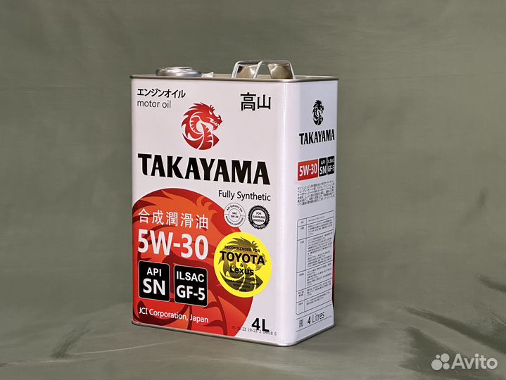 Моторное масло Takayama 5W-30 SN/GF-5 4L