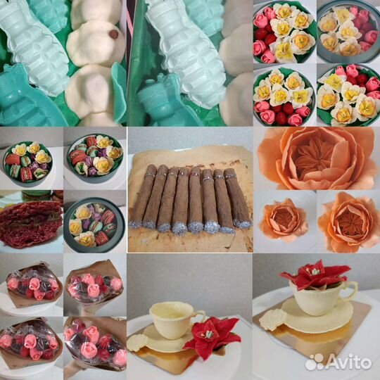 Шоколадные пиньята, бомбочки, букеты