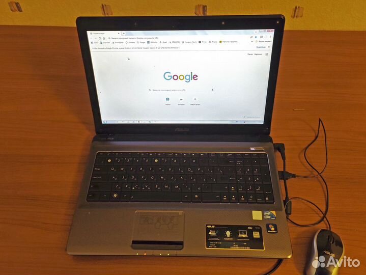 Ноутбук asus A52JT / K52JT