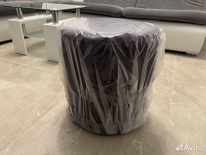 Пуф Lux, велюр, 40х45