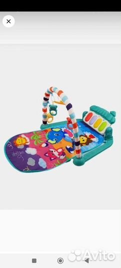 Развивающий коврик с пианино. Подарок подушка
