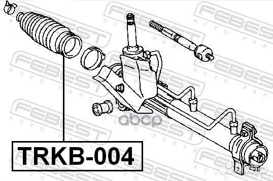 Пыльник рулевой рейки nissan qashqai/X-trail 14