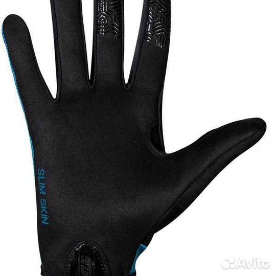 Велоперчатки полноразмерные STG Slim Skin, размер S, синий