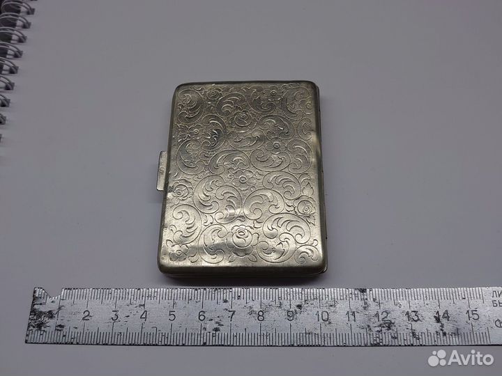 Серебряный порсигар 800проба Европа