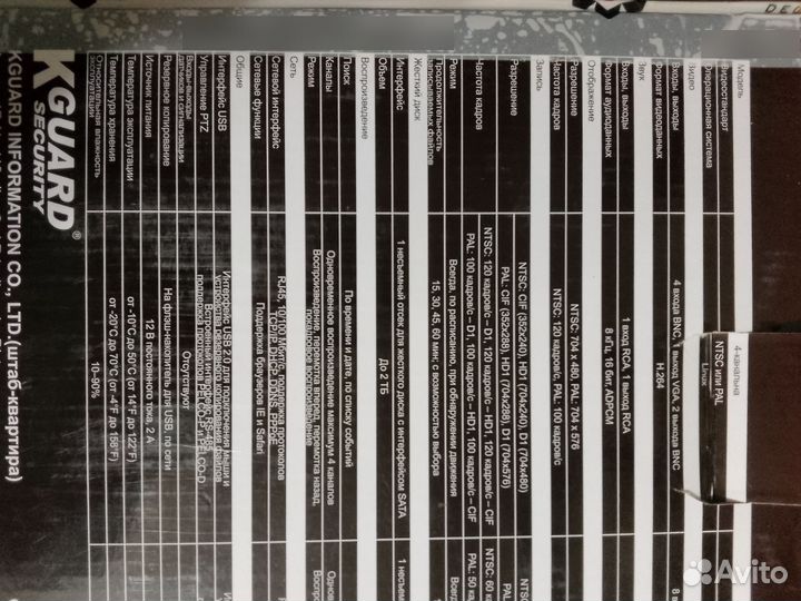 Комплект видеонаблюдения (4 канала), 4 камеры