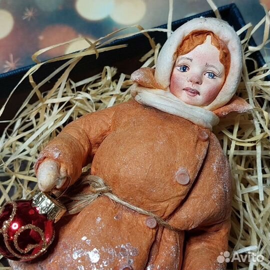 Ватные елочные игрушки