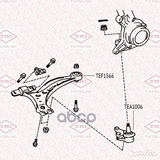 Опора шаровая нижняя L/R TEA1006 tatsumi