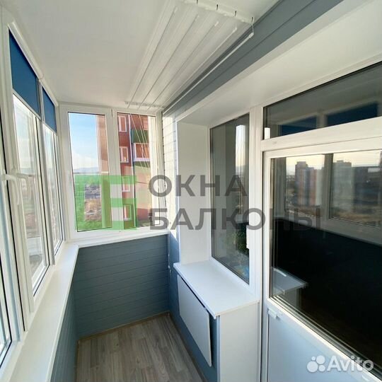 Остекление балконов в пятиэтажке