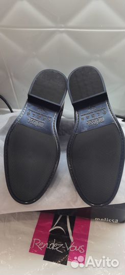 Новые резиновые полуботинки Melissa лоферы туфли